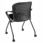 Nightingale NXO Nesting Chair - Black-Easy access. Folding seat allows the chair to nest horizontally, providing a smart storage solution