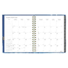 Blueline - Agenda Hebdomadaire/Mensuel 17 Mois D’Août À Décembre - 9 1/4 po H x 7 1/4 po l - Motif Celestial - Bilingue-Planificateur mensuel au début de chaque mois