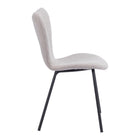 Zuo Thibideaux Dining Chair - Light Grey - Set of 2-3 year limited warranty