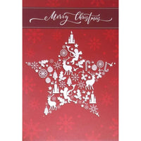 Mill Brook Studio Christmas Greeting Cards/Envelopes - 5-3/8" x 7-3/4" - Christmas Star - 18 Pack-Card shop quality greeting cards