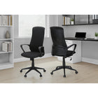Monarch Specialties 7354 Ergonomic Fabric Office Chair - Black-9