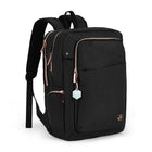 Swissdigital Design Katy Rose Tech Backpack - Black-INTEGRATED USB CHARGING PORT: Equipped with a USB charging port, offering quick access to charge your electronic devices such as smartphones, tablets, kindles and all other USB devices on the go while using them at the same time. A powerbank is not included. A special powerbank is not required. US Patent No.: US 10,574,071 B2, US 10,931,137 B2, US 10,931,138 B2 and US 11,601,009 B2.