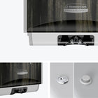 Kimberly-Clark - Distributeur automatique de savon et de desinfectant ICON,plaque de revêtement au motif grain de bois d'ebène-Entretien facile grâce à un choix de verrous à clé ou à bouton-poussoir qui peuvent être placés de chaque côté du distributeur.