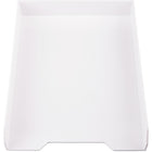 JAM Paper - Plateau de rangement en papier empilable - Blanc- Quantité : 1 plateau empilable par paquet | Peut être empilé pour maximiser l'espace et garder votre bureau organisé