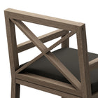 Modway Northlake Outdoor Teak Dining Armchair - Flint Grey-8
