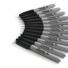 Sharpie Permanent Markers - Fine Tip - Black - 36 Pack-Creates permanent marks on most hard-to-mark surfaces
