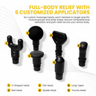 MotionGrey Deep Tissue Massage Gun - Handheld Percussion Massager with 20 Speed Settings - Black-Lightweight & Travel-Ready: Compact design and included carry case make this massage gun easy to take anywhere-ideal for post-gym use, home routines, or on the go
