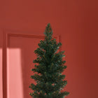 HOMCOM 7' Pencil Artificial Christmas Tree - Green-Sturdy and durable base for better stability 