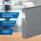 Davis Group Super économie, Reliure à anneaux en “D” inclinés 1.5 po, paquet de 6 – Gris-Anneau En D, Non Verrouillable