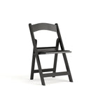 Flash Furniture – Chaise pliante en résine HERCULES, capacité de 1000 lb, siège en vinyle rembourré, noir (LEL1BLACK)-Capacité de poids de 1000 lb