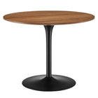 Modway Pursuit 40" Dining Table - Walnut Black-Modern Dining Table