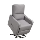 Brassex Levo Recliner Lift Chair - Light Grey-Rich fabric cover