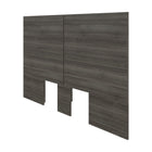 Nexera - Tête de Lit double James En Chêne Gris-Esthétique moderne : rehaussez le décor de votre chambre avec une tête de lit moderne aux lignes épurées et au design minimaliste