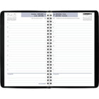 AT-A-GLANCE - Cahier de rendez-vous quotidien 2026 - 8 po H x 4 7/8 po l - noir - bilingue-Un jour de semaine par page