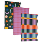 General Supply Goods + Co Graphic Notebook Set - 3 Pack-Compact size, ideal for everyday note-taking and journaling