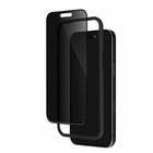Blu Element - Protecteur d'écran en verre trempé avec confidentialité avec kit d'installation pour iPhone 16/15-Toucher sensible et fluide : Ressent et réagit comme votre écran d'origine pour une expérience utilisateur sans faille
