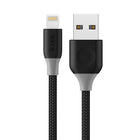 JCPal Linx MFI Certified Braided Lightning Sync & Charge Cable, 1.8m, Black (JCP6133)-Black