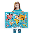 Banana Panda Puzzlove - Animals of The World-Convenient box with carry handle is great for storage and taking the puzzle on-the-go
