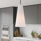 Modway Beacon 1-Light Pendant Light - Opal Black-Ceiling Canopy