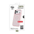 TUFF8 GlideGuard Mag Case for iPhone 17 Pro Max - Pink-Raised edges: Offer additional protection for both the screen and camera, safeguarding key areas from impact