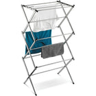 Honey Can Do Slim Chrome Accordion Drying Rack-18-linear feet of capacity to air-dry clothes