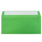 JAM Paper Enveloppes de teinte claire en papier recyclé avec fermeture autocollante, 4 1/8 x 9 1/2 po, vert festif, 100/pqt-Vert festif