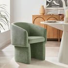 Modway Verity Barrel Back Chenille Dining Armchair - Sage-Versatile Accent Chair