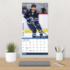 DateWorks 2026 16-Month Wall Calendar - 12" x 12" - Winnipeg Jets - Bilingual-Features monthly pages for January to December 2026, as well as the last 4 months of 2025