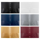 JAM Paper - Chemises en plastique robuste à 3 trous et pochettes - chemises ultra résistantes - couleurs professionnelles assorties - 6/paquet-Dimensions : 9,5 x 11,5 pouces | Accueille facilement des documents de 8,5 x 11 pouces.