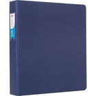Staples Standard Binder with Label Holder and D-Rings - 1-1/2" - Blue-Ring resists gapping for smooth page turning