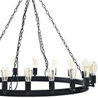 Modway Teleport 43" Chandelier - Brown-Eighteen E26 25W Bulbs (Not Included)