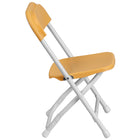 Flash Furniture – Chaise pliante en plastique 10YKIDYL, blanc/jaune-Type d’assemblage : Aucun assemblage requis