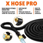 Big Boss XHose Pro Expandable Garden Hose -Heavy Duty & Flexible - 75 ft-Expandable Hose - the benefits of an expandable hose is the small footprint it takes up while not in use. The hose shrinks to a 3rd of its length when not in use and once connected to the water source, the hoses expands to full length for maximum performance