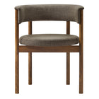 Modway Clea Curved Upholstered Dining Chairs - Taupe - 2 Pack-9