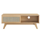 Modway Soma 47" TV Stand - Oak-Non-Marking Foot Pads