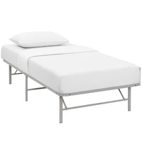 Modway Horizon Stainless Steel Twin Bed Frame - Grey-Modern Platform Bed Frame