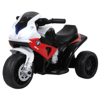 Aosom 6V Kids Motorcycle with Headlights - Red-BMW licensed electric ride-on motorcycle with a realistic appearance for children 18-36 months old 