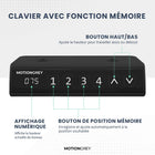 MotionGrey - Bureau assis-debout électrique Ergo2 réglable en hauteur, 40 po de largeur, avec réglages mémorisés - Brun clair-Jusqu’À 80 Kg : notre structure de bureau assis-debout Motion est renforcée par des tubes en acier épaissis sur l’ensemble du cadre ainsi que par des plaques de base robustes pour les pieds. Cela assure une plateforme stable et durable, même lorsque le bureau est réglé à sa hauteur maximale