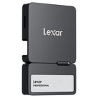 Lexar Professional Go Portable SSD with Hub - 2 TB - Black-Capture brilliant Apple ProRes footage and store with ease 