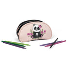 Louis Garneau Half Moon Pencil Case with 2 Compartments - Panda-Pencil case