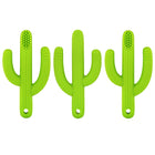 The Pencil Grip Cactus Toothbrush Teether - 3 Pack-Made of FDA approved, non-toxic, food grade silicone, free of BPA and Phthalates