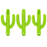 The Pencil Grip Cactus Toothbrush Teether - 3 Pack-Made of FDA approved, non-toxic, food grade silicone, free of BPA and Phthalates