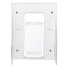 Deflecto Stand-Tall Wall Mounted Magazine Display - 1 Compartment - Magazine Size - Clear-Clear Polycarbonate