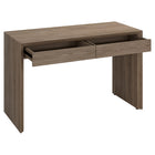 Hudson&Canal Pembroke 48'' Desk - Antiqued Grey Oak-Clean with a soft, dry cloth and no harsh chemicals or abrasive cleaning materials