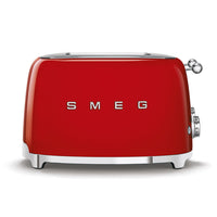 SMEG 4x4 4-Slice Toaster - Red -6 different toasting levels for best results; defrost function; reheat function; bagel function to toast only one side of the slice