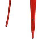 Flash Furniture – Table carrée en métal de 31,5 po pour intérieur/extérieur, rouge (ET-CT002-1-RED-GG)-Finition enduite de poudre rouge
