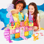 MAGNA-TILES Castle DLX 48-Piece Magnetic Construction Set-What Makes It Unique: Includes our first working Drawbridge, Spiral Staircase and Balcony, exclusive Dragon and Royalty figures, redesigned Windows for enhanced storytelling and imaginative play. 