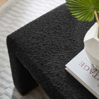 Modway Simba Boucle Fabric Waterfall Stool - Black-Dense Foam Padding