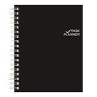 Blueline – Planificateur non daté, 9 1/4 x 7 1/4 po, noir, anglais (B310.81)-Reliure à spirale double et couverture souple avec duvet