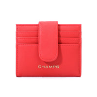 Champs - Porte-cartes à rabat Iconic - Rouge-Porte-cartes avec protection RFID